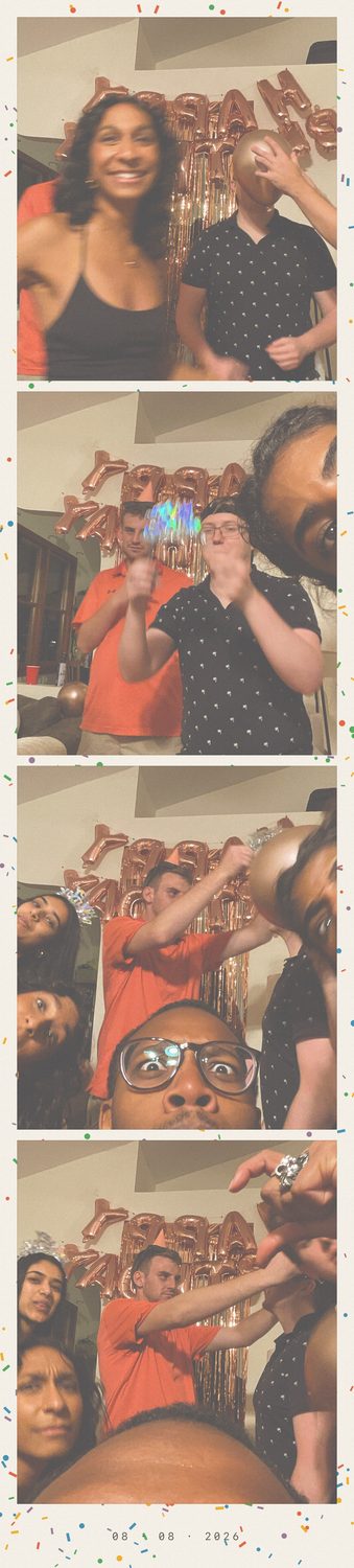 Photo strip from New Year's